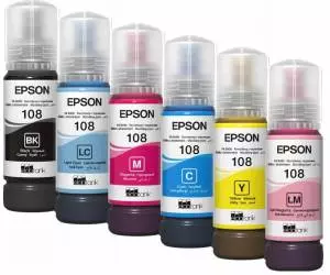 Zestaw Epson - 6x tusz EcoTank ET108