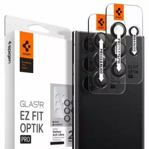 Osłona Aparatu Spigen Optik.TR Camera Protector 2-pack Galaxy S23 Ultra Black