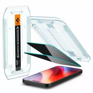 Szkło prywatyzujące Spigen Glas.tr ”ez Fit” 2-pack Iphone 16 Pro Privacy