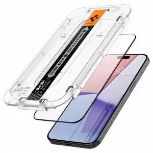 Szkło hartowane Spigen Glas.tr ”ez Fit” k Iphone 15 Pro Black