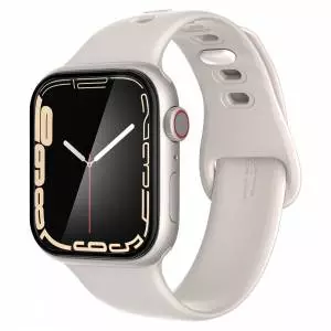 Szkło hybrydowe Spigen Proflex ”ez Fit” 2-pack do Apple Watch 7, 8, 9 45mm