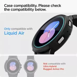 Szkło hartowane Spigen Glas.tr ”ez-fit” 2-pack Galaxy Watch 4, 5, Fe 40 Mm