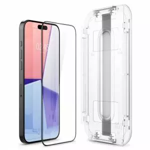 Szkło hartowane Spigen  Glas.tr ”ez Fit” Fc 2-pack do Iphone 15 Pro Black