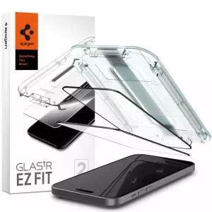 Szkło hartowane Spigen  Glas.tr ”ez Fit” Fc 2-pack do Iphone 15 Black