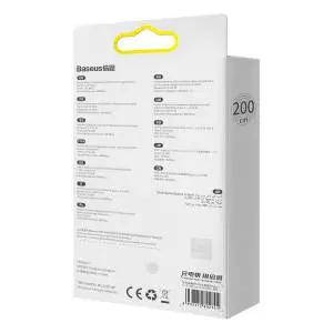 Kabel USB-C do Lightning Baseus Crystal Shine, 20W, PD, 2m Czarny