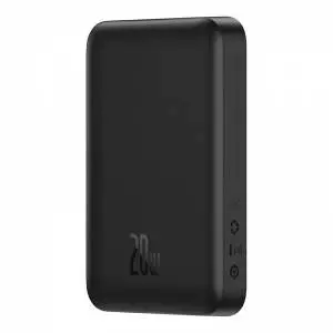 Powerbank Magnetyczny Baseus Magnetic Mini 10000mAh, USB-C 20W MagSafe, czarny
