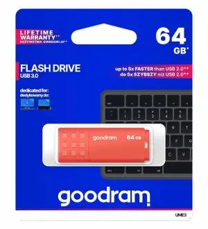 Pendrive GOODRAM UME3 64GB USB 3.0 Pomarańczowy