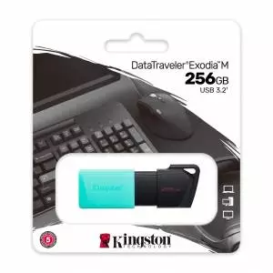 Pendrive Kingston Data Traveler Exodia M 256GB USB3.2 Gen1 Miętowy