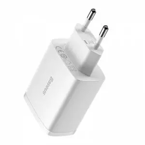 Ładowarka sieciowa Baseus Compact Quick Charger, 3x USB, 17W biała