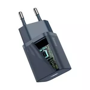 Ładowarka sieciowa Baseus Super Si Quick Charger 1C 20W z przewodem USB-C do Lightning 1m niebieska