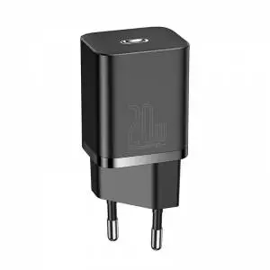 Ładowarka sieciowa Baseus Super Si Quick Charger 1C 20W z przewodem USB-C do Lightning 1m czarna