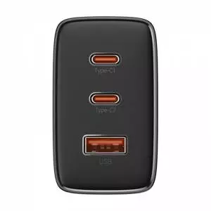Ładowarka sieciowa Baseus OS-Cube Pro 2xUSB-C + USB, 65W czarna