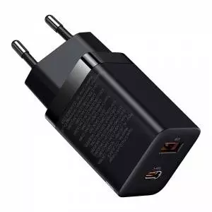 Ładowarka sieciowa Baseus Super Si Pro Quick Charger USB + USB-C 30W czarna