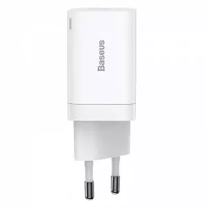 Ładowarka sieciowa Baseus Super Si Pro Quick Charger USB + USB-C 30W biała