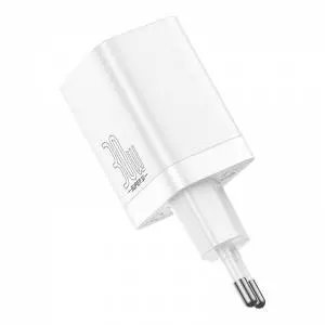 Ładowarka sieciowa Baseus Super Si Pro Quick Charger USB + USB-C 30W biała