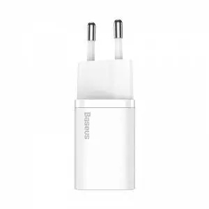 Ładowarka sieciowa Baseus Super Si Quick Charger 1C 25W z przewodem USB-C do USB-C 1m biała