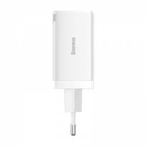 Ładowarka sieciowa Baseus GaN5 Pro 2xUSB-C + USB, 65W biała