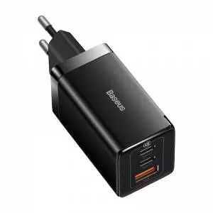 Ładowarka sieciowa Baseus GaN5 Pro 2xUSB-C + USB, 65W czarna