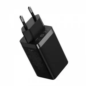 Ładowarka sieciowa Baseus GaN5 Pro 2xUSB-C + USB, 65W czarna