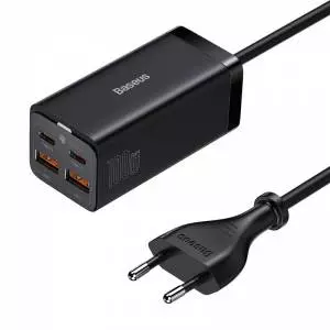 Ładowarka sieciowa Baseus GaN3 Pro 2xUSB-C + 2xUSB, 100W czarna