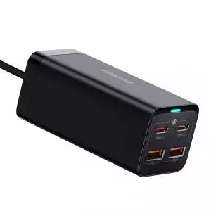 Ładowarka sieciowa Baseus GaN3 Pro 2xUSB-C + 2xUSB, 100W czarna