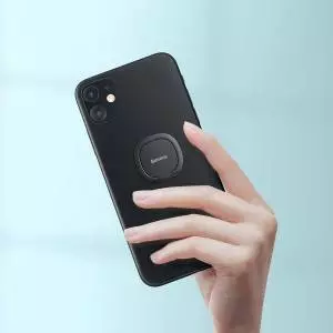 Uchwyt pierścień, ring holder Baseus Invisible do telefonu szary