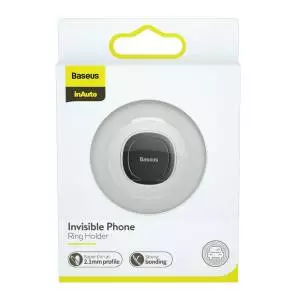Uchwyt pierścień, ring holder Baseus Invisible do telefonu szary