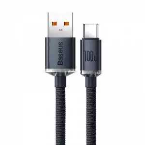 Kabel USB do USB-C Baseus Crystal Shine, 100W, 2m czarny