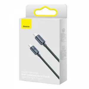 Kabel USB-C do USB-C Baseus Crystal Shine, 100W, 2m czarny