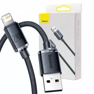 Kabel USB do Lightning Baseus Crystal Shine, 2.4A, 2m czarny