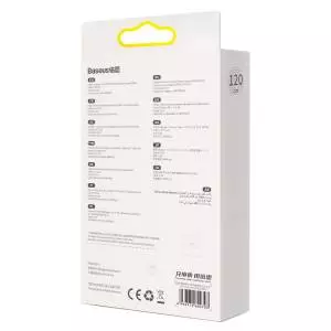 Kabel USB do Lightning Baseus Crystal Shine, 2.4A, 1.2m fioletowy
