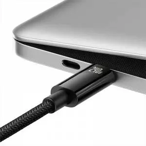 Kabel USB-C do USB-C Baseus Tungsten Gold 240W 1m czarny