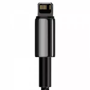 Kabel USB do Lightning Baseus Tungsten Gold, 2.4A, 2m czarny