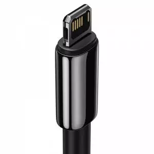 Kabel USB do Lightning Baseus Tungsten Gold, 2.4A, 2m czarny