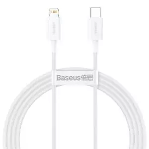 Kabel USB-C do Lightning Baseus Superior Series, 20W, PD, 1.5m biały