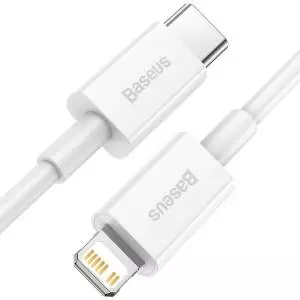 Kabel USB-C do Lightning Baseus Superior Series, 20W, PD, 1.5m biały