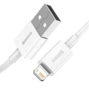 Kabel USB do Lightning Baseus Superior Series, 2.4A, 1.5m biały