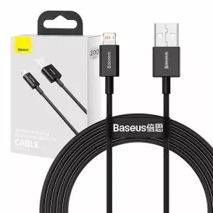 Kabel USB do Lightning Baseus Superior Series, 2.4A, 2m czarny