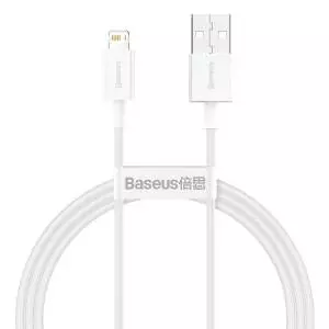 Kabel USB do Lightning Baseus Superior Series, 2.4A, 1m biały