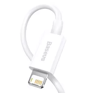 Kabel USB do Lightning Baseus Superior Series, 2.4A, 1m biały