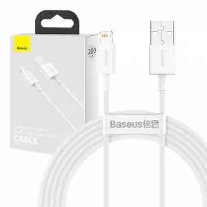 Kabel USB do Lightning Baseus Superior Series, 2.4A, 2m biały