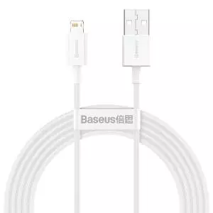 Kabel USB do Lightning Baseus Superior Series, 2.4A, 2m biały