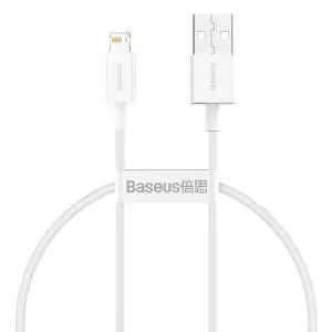 Kabel USB do Lightning Baseus Superior Series, 2.4A, 0.25m biały