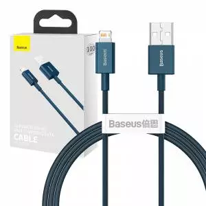 Kabel USB do Lightning Baseus Superior Series, 2.4A, 1m niebieski