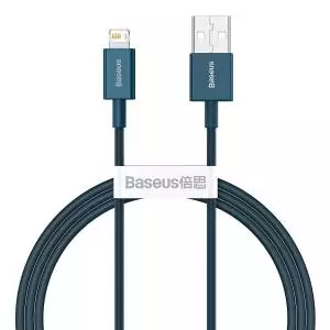 Kabel USB do Lightning Baseus Superior Series, 2.4A, 1m niebieski