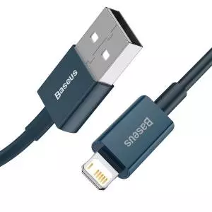 Kabel USB do Lightning Baseus Superior Series, 2.4A, 1m niebieski