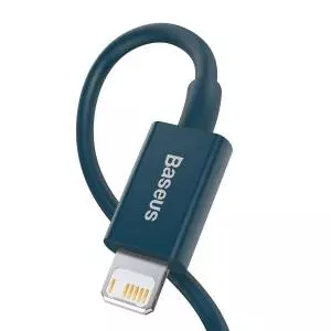 Kabel USB do Lightning Baseus Superior Series, 2.4A, 1m niebieski