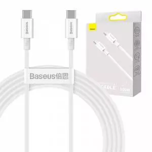 Kabel USB-C do USB-C Baseus Superior Series, 100W, 2m biały