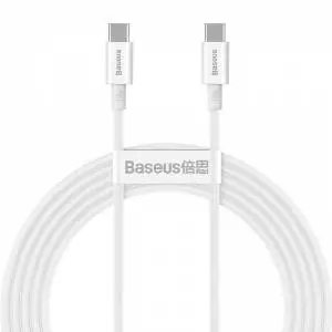 Kabel USB-C do USB-C Baseus Superior Series, 100W, 2m biały