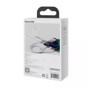 Kabel USB 3w1 Baseus Superior Series, USB do micro USB / USB-C / Lightning, 3.5A, 1.2m biały